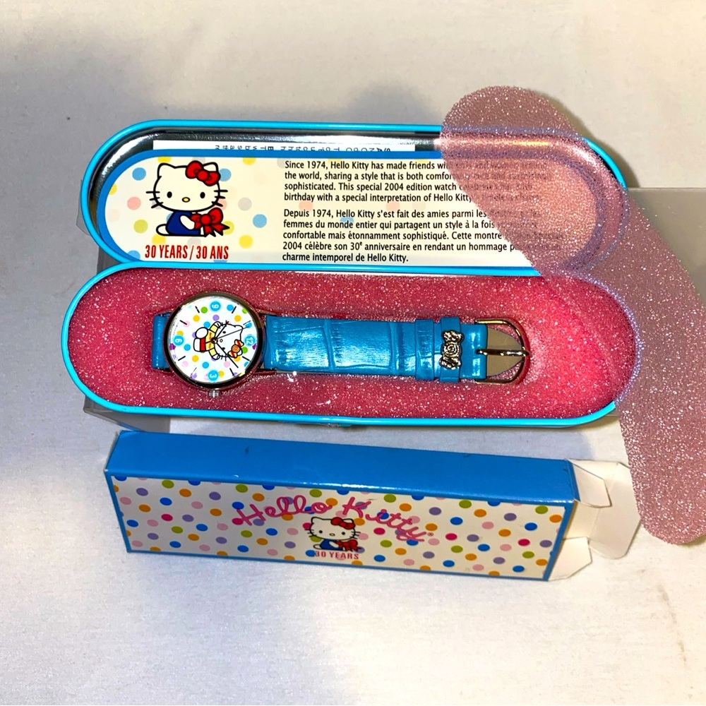 Vintage Hello Kitty 2004 anniversary watch 30 years NIB Never Used